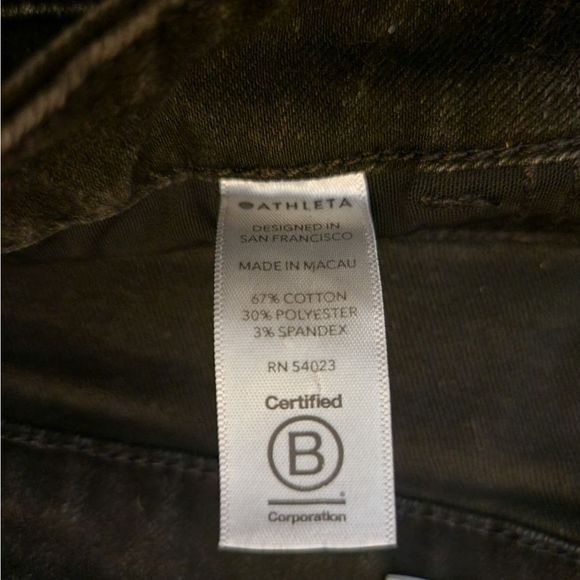 Athleta 'Sculptek Metallic Tuxedo Stripe' Black Jeans - Picture 5 of 12